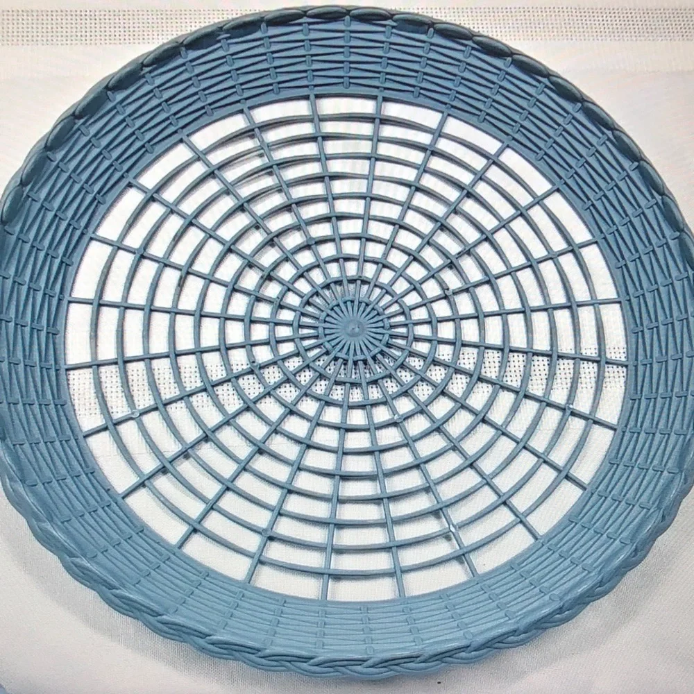 Sky Blue Woven Decorative Tray - Home Accents